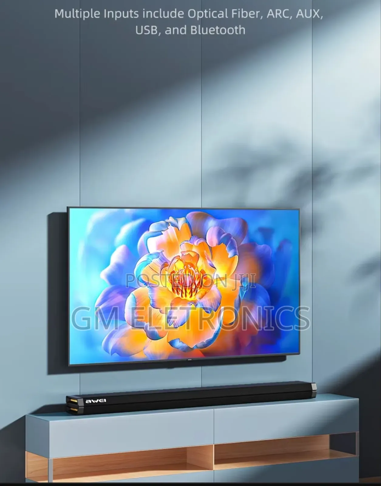 Awei Y990 Tv Soundbar With 100w Output Available.