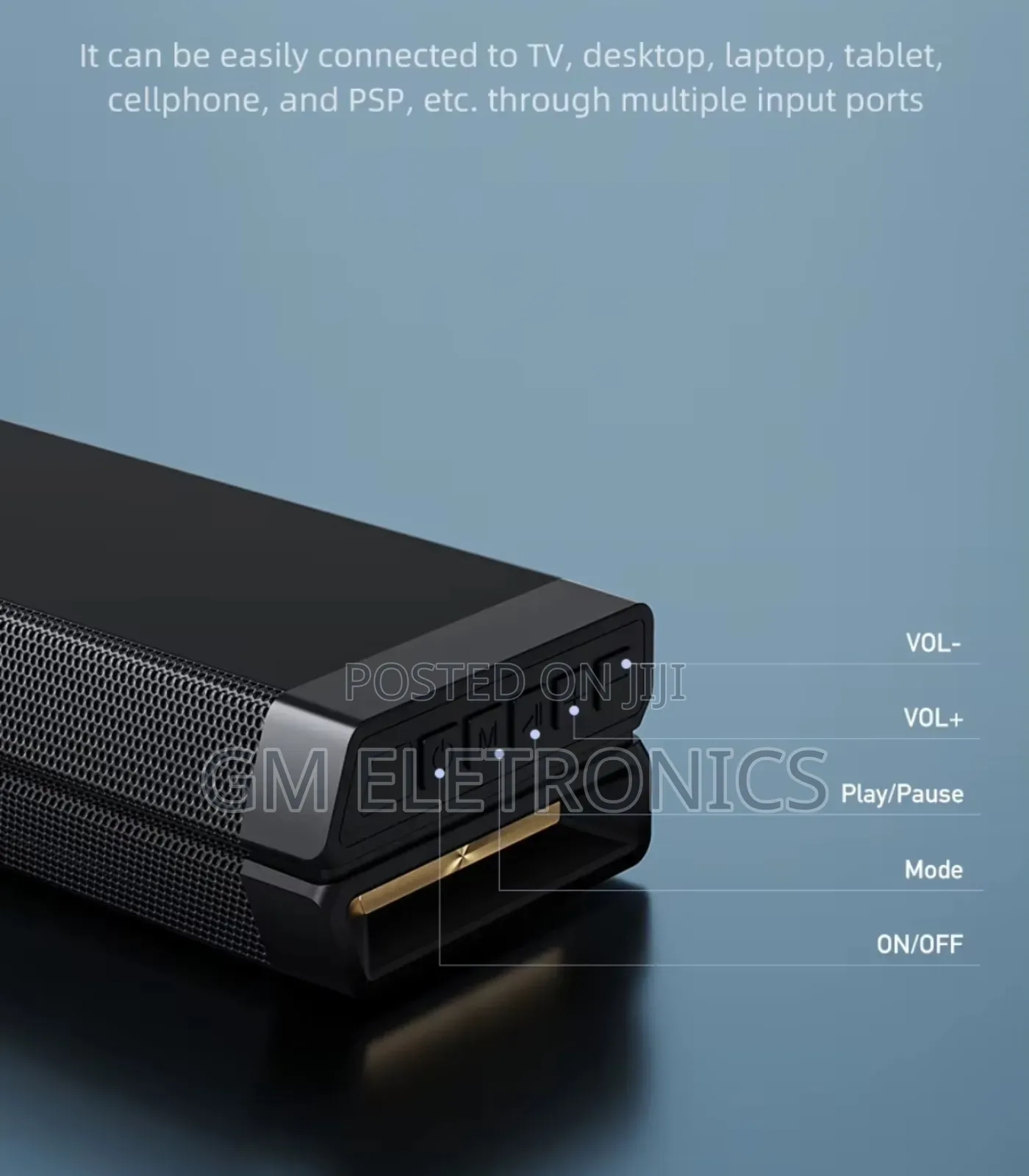Awei Y990 Tv Soundbar With 100w Output Available.