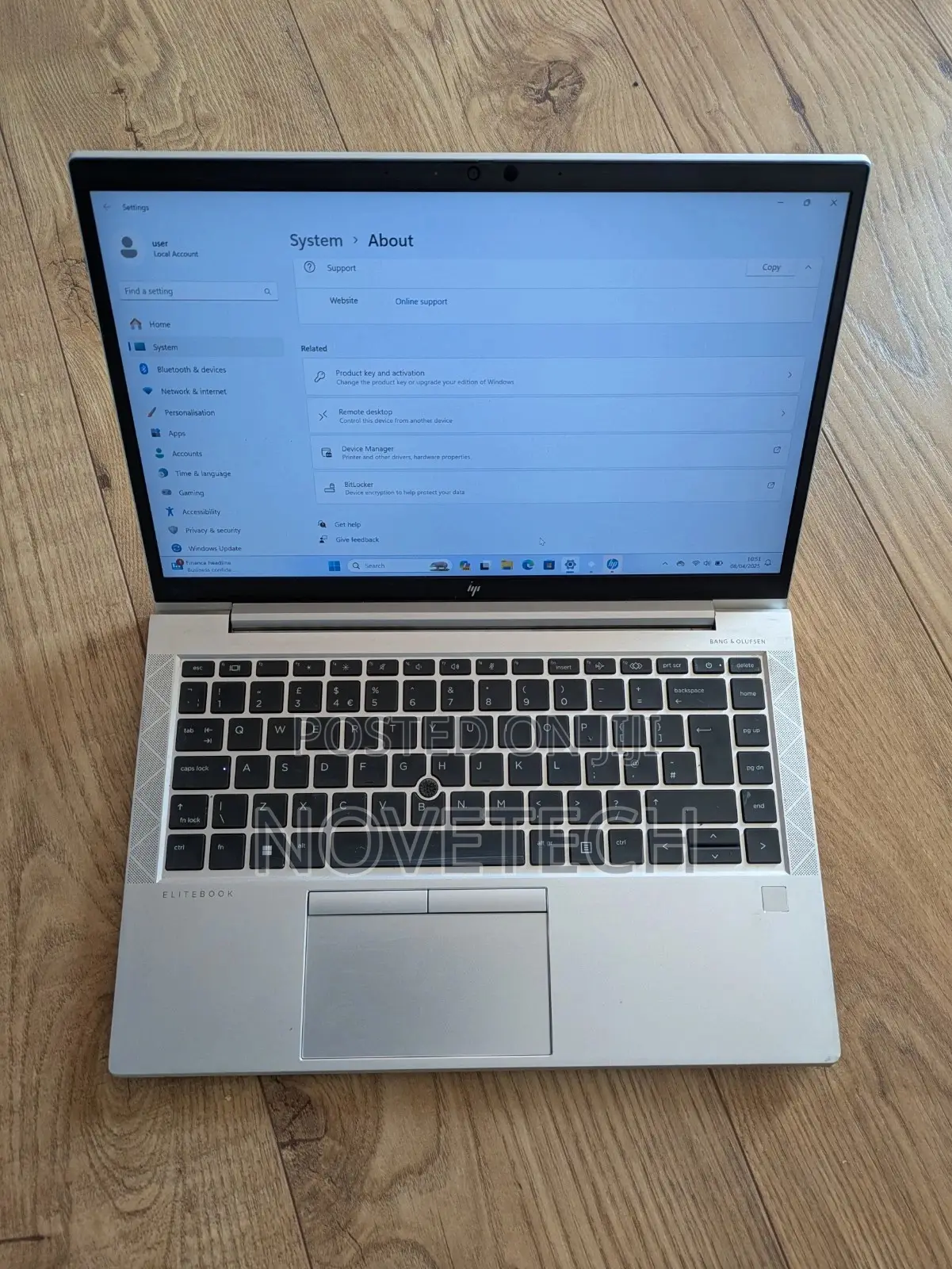 Laptop HP EliteBook 845 G8 16GB AMD Ryzen 5 SSD 256GB