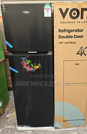 Good Working Von 247 Litres Nofrost Double Door Fridge F/5