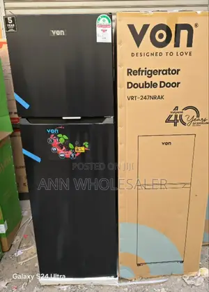 Von -247- Litres- Nofrost -Double- Door- Fridge