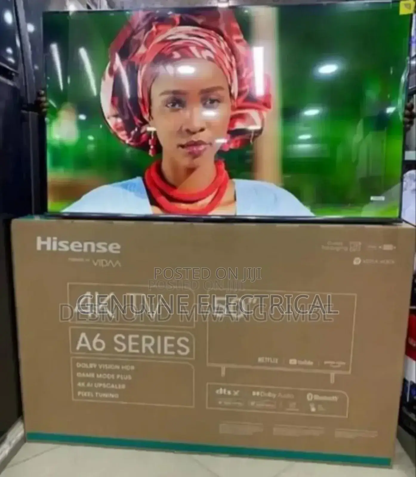 New Hisense 50" Smart Frameless Tv