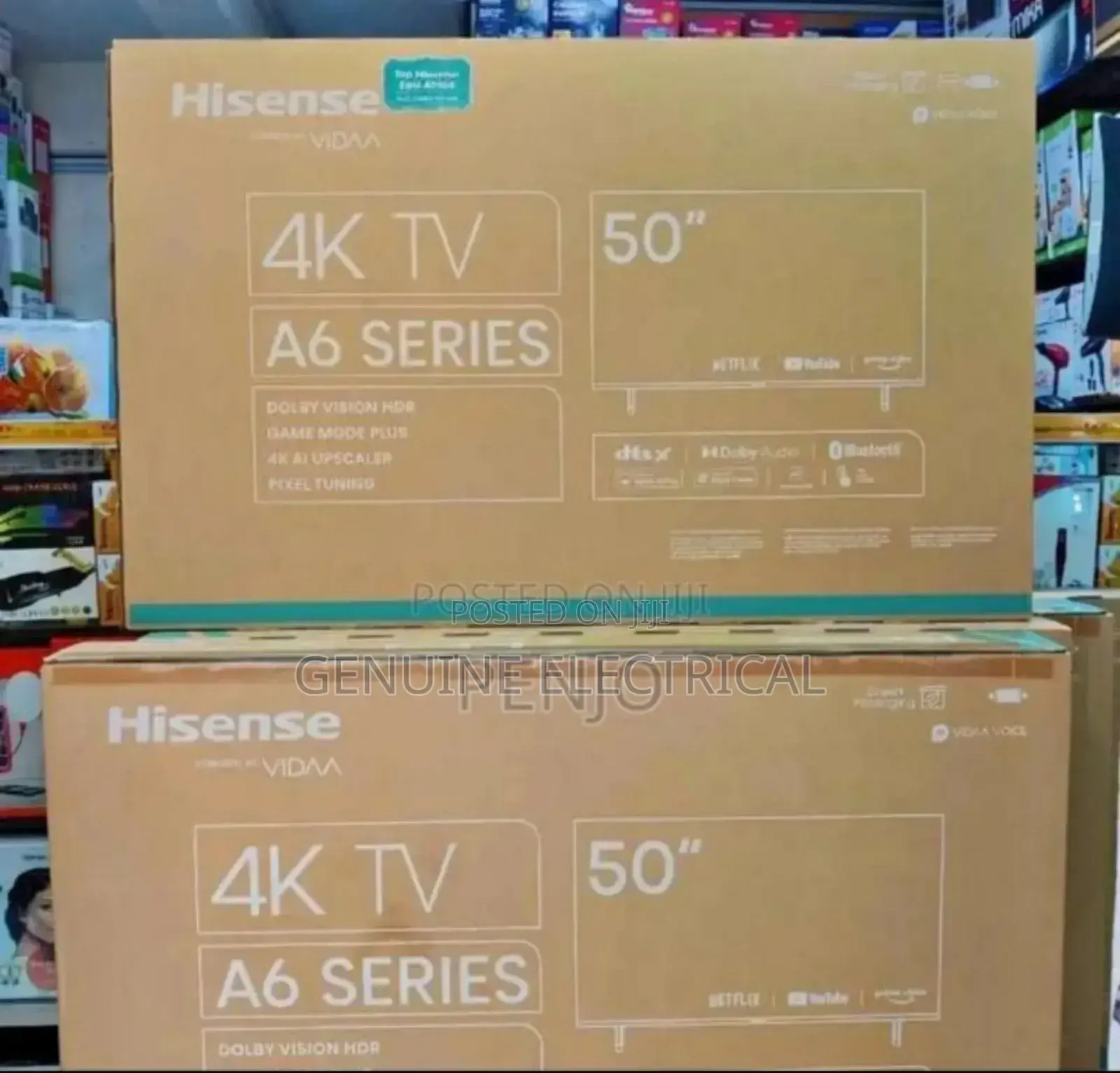 New Hisense 50" Smart Frameless Tv