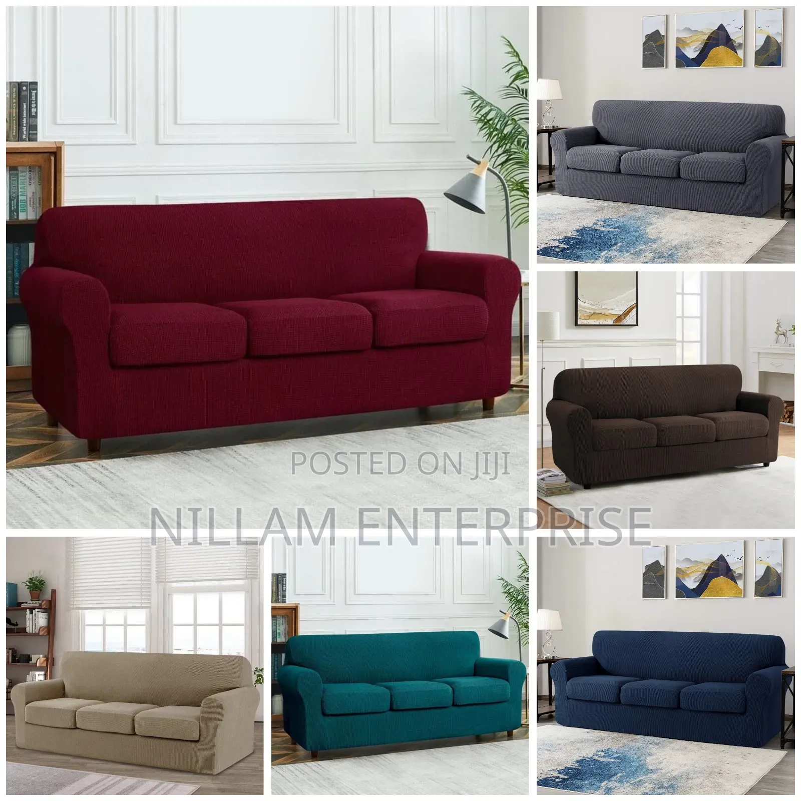 Waterproof Slip Sofa+Cushion Covers