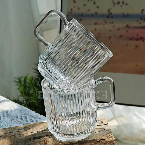 *Vertical Stripped Coffee Cup Contains* : 6pcs Cups