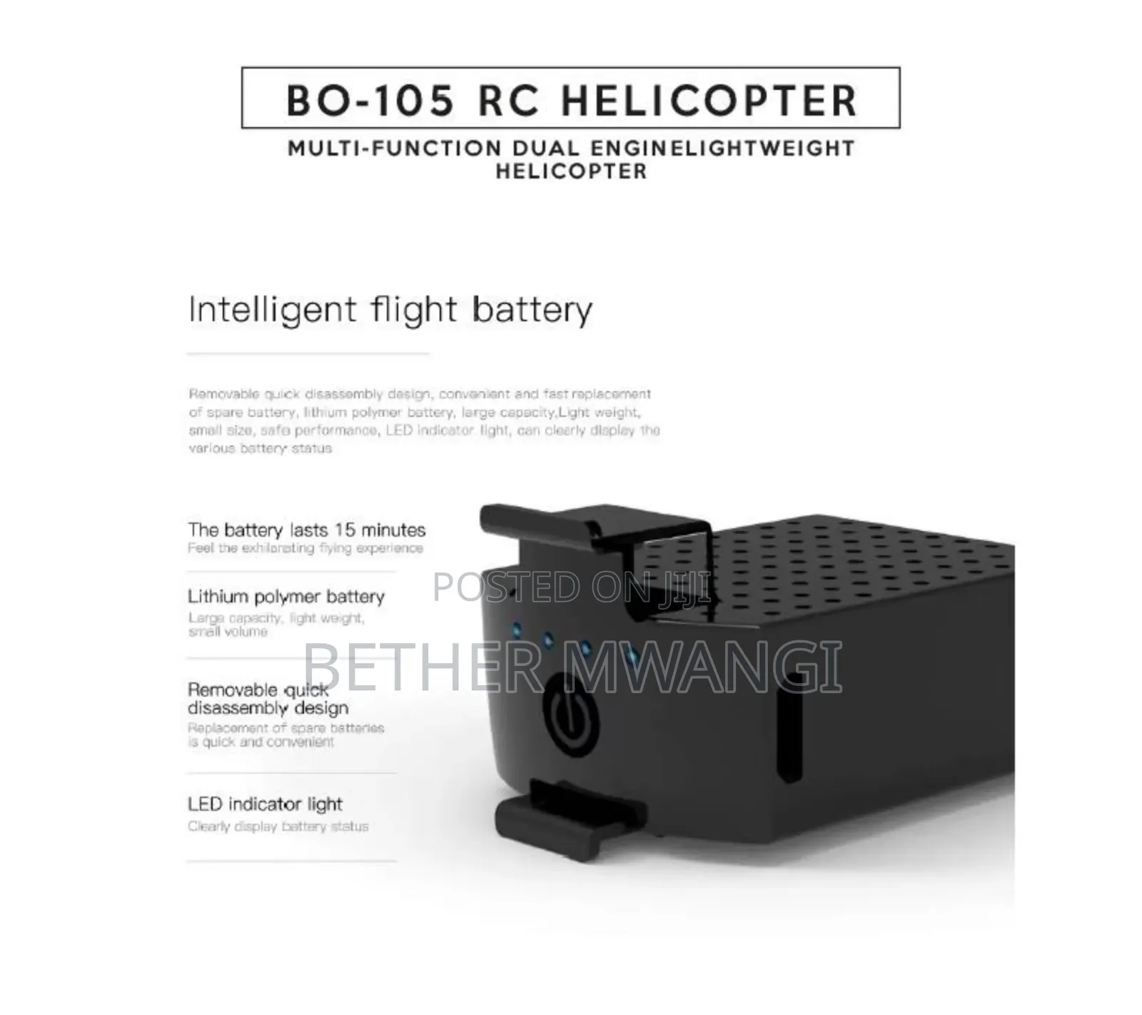 Rc Helicopter Bo-105 in Kenya