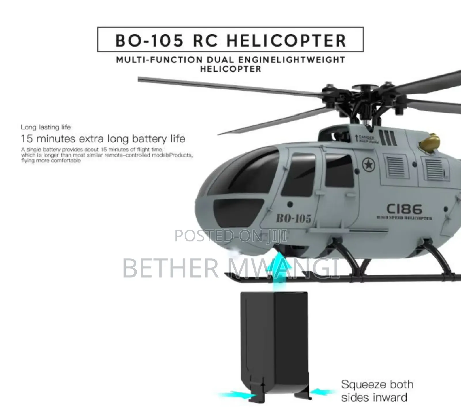 Rc Helicopter Bo-105 in Kenya