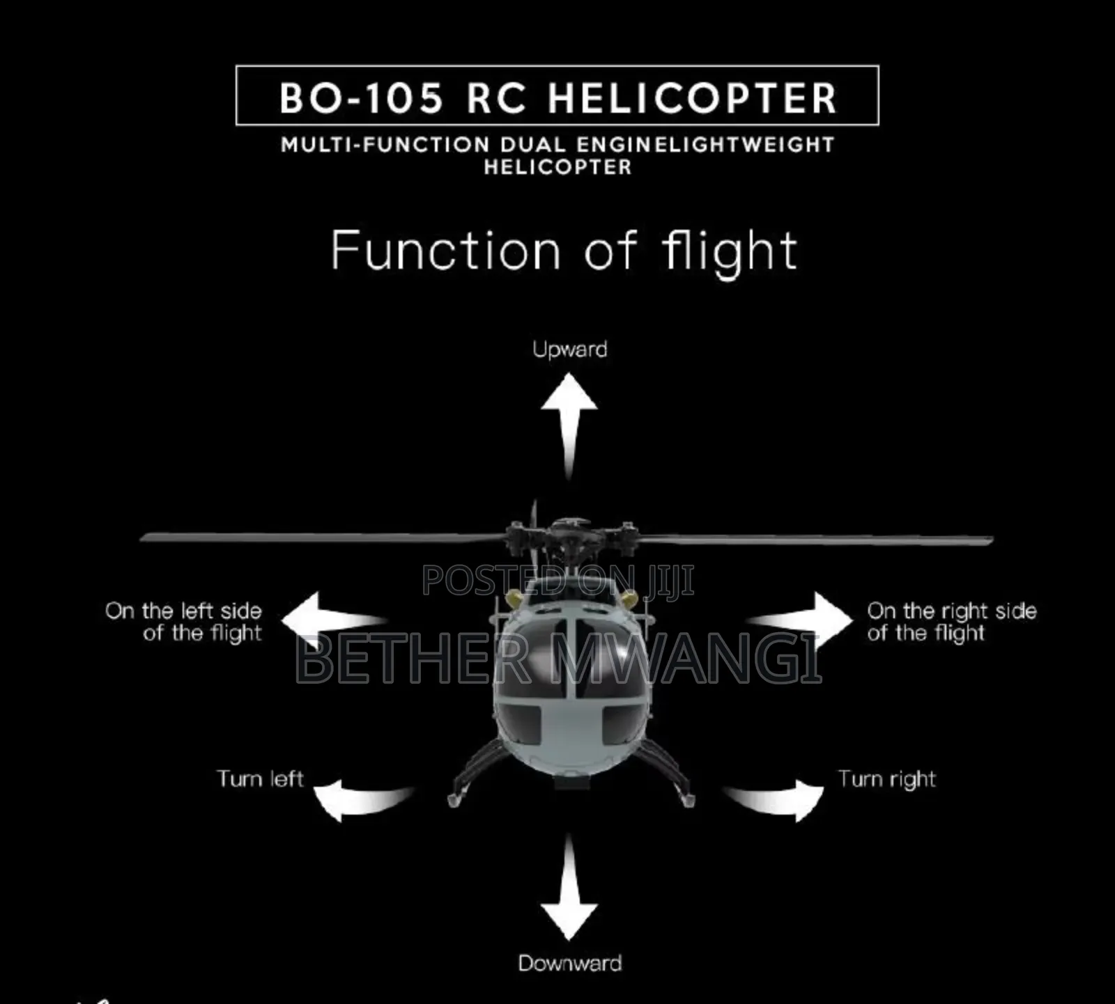 Rc Helicopter Bo-105 in Kenya