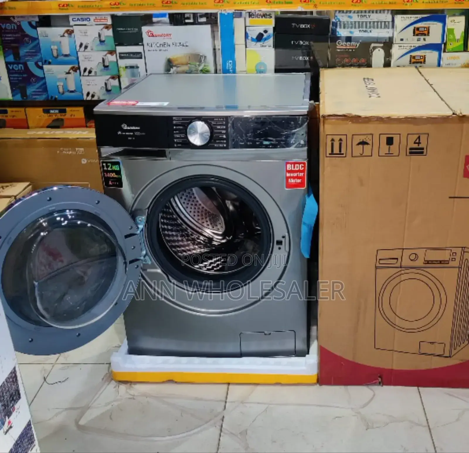 Ramtons Front Load -Fully -Automatic- 12kg Washer- 1400rpm -