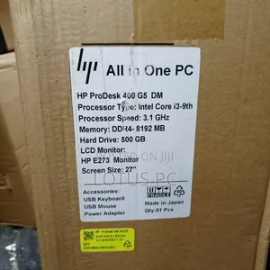 Desktop Computer HP ProDesk 400 G5 8GB Intel Core I3 SSD 256GB