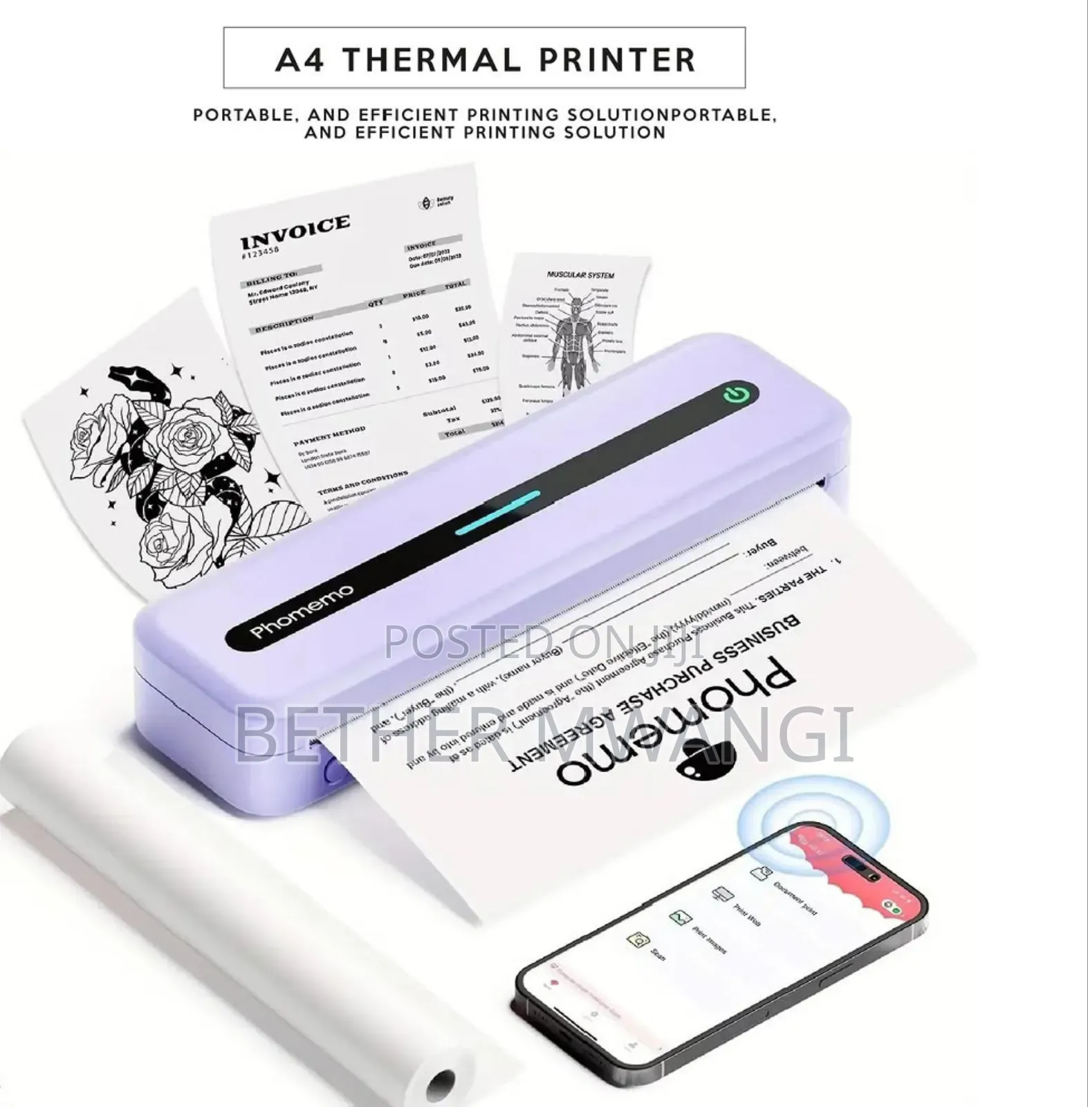 Portable Thermal Printer (No Ink Required) in Kenya