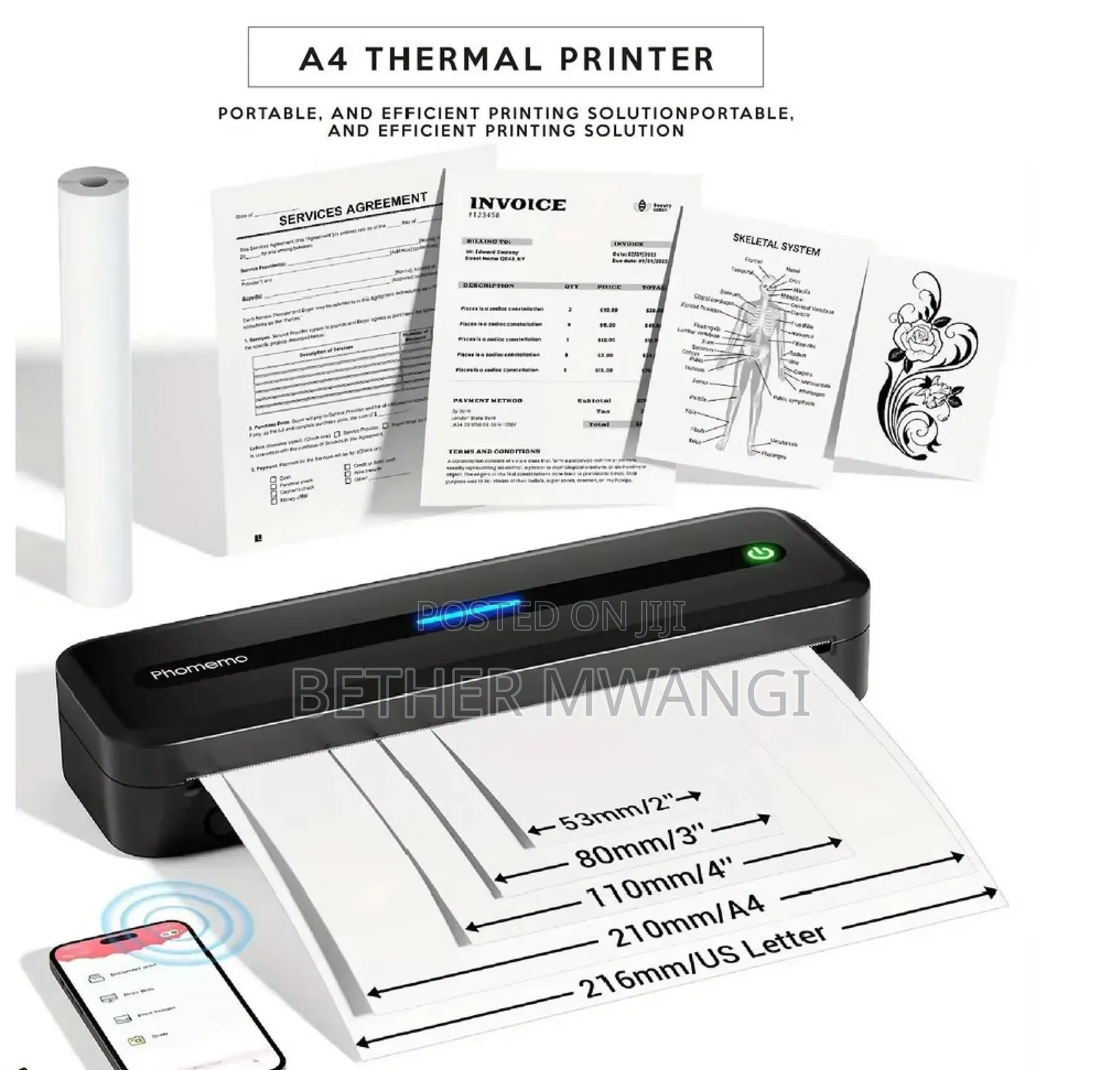 Portable Thermal Printer (No Ink Required) in Kenya