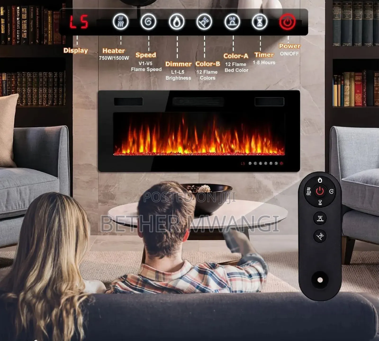 Electric Fire Place in Kenya
