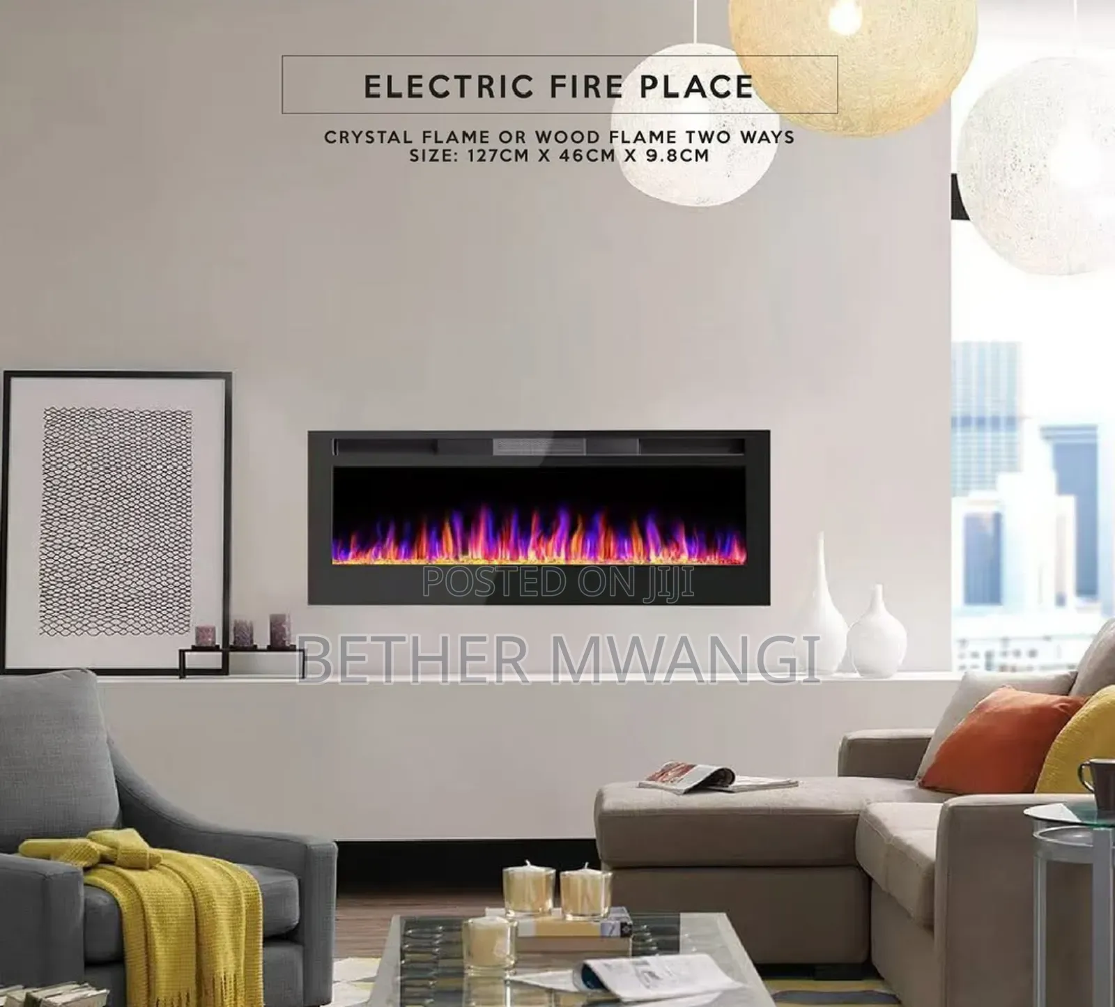 Electric Fire Place in Kenya
