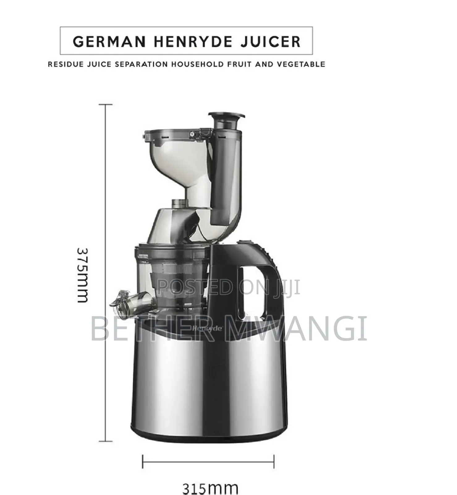 German Henryde Juicer in Kenya