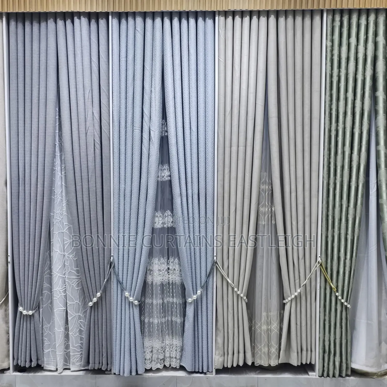 Glod Coloured Curtains for Dinning Room