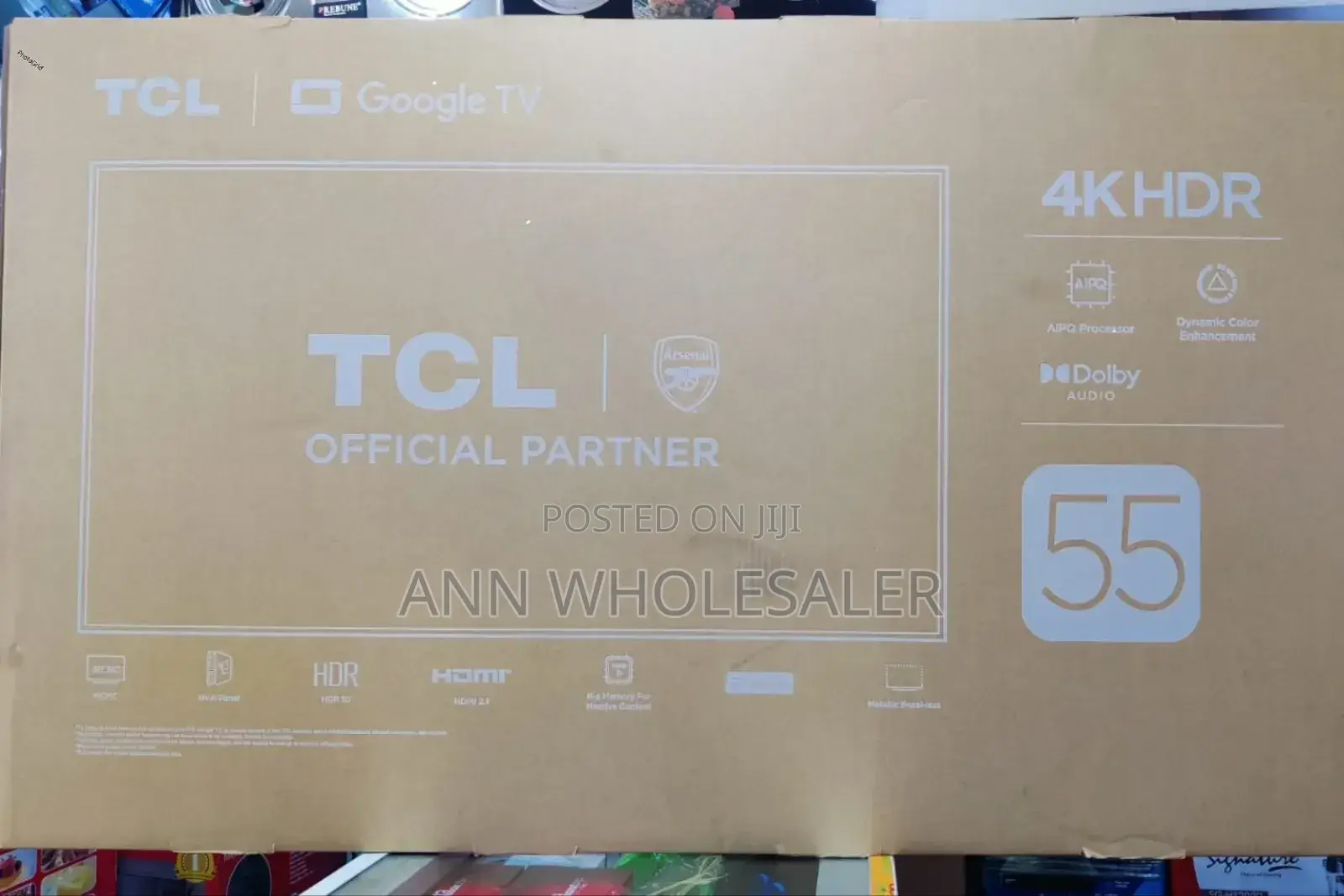 *Tcl 55" Google Tv 4khdr 55v6c / T/9