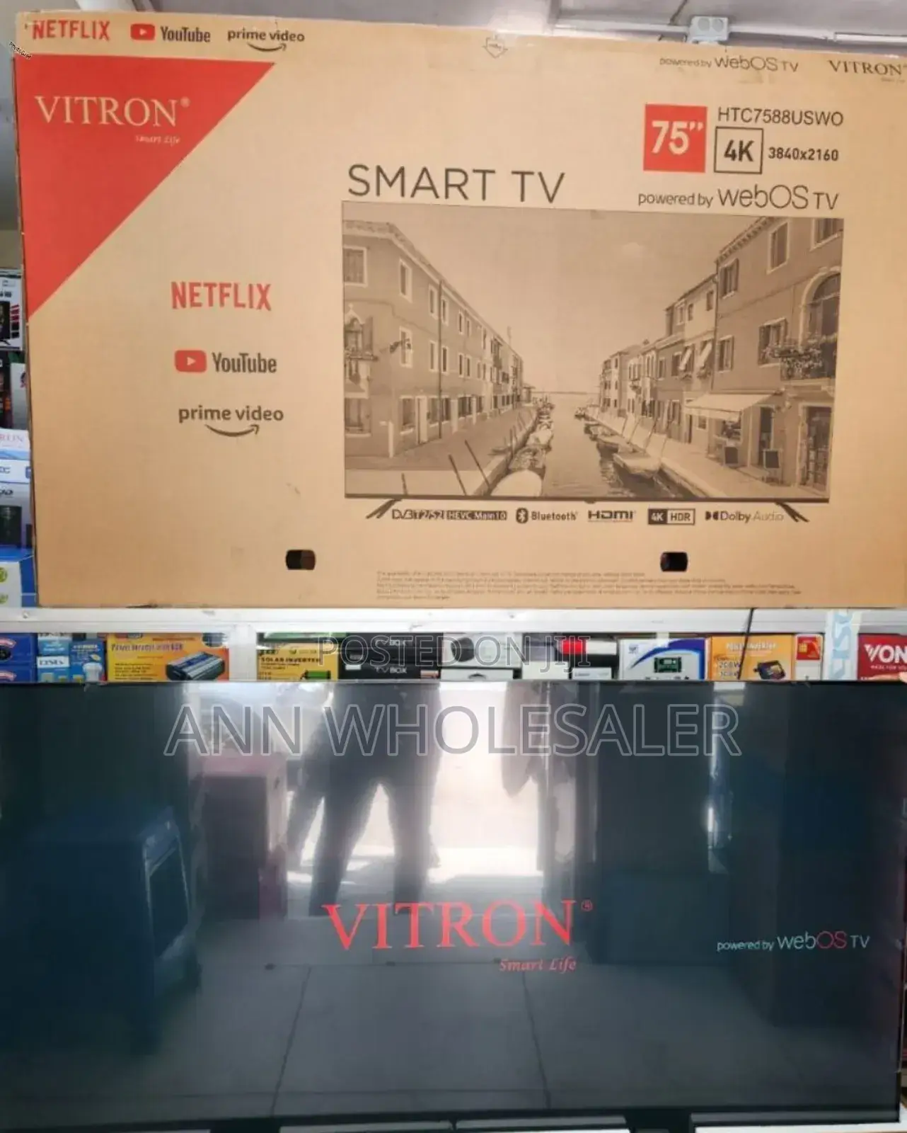 Good Working *Vitron 75" Smart Webos / Tv/75