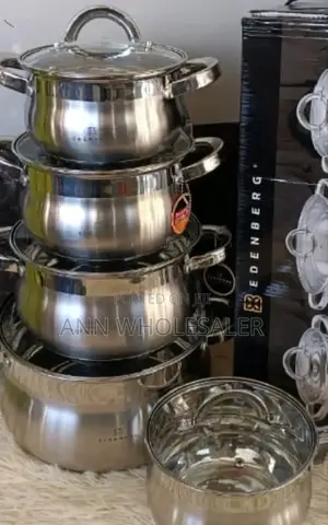 10 Pieces Edenberg Eb-3719 Stainless Steel Cookware Set