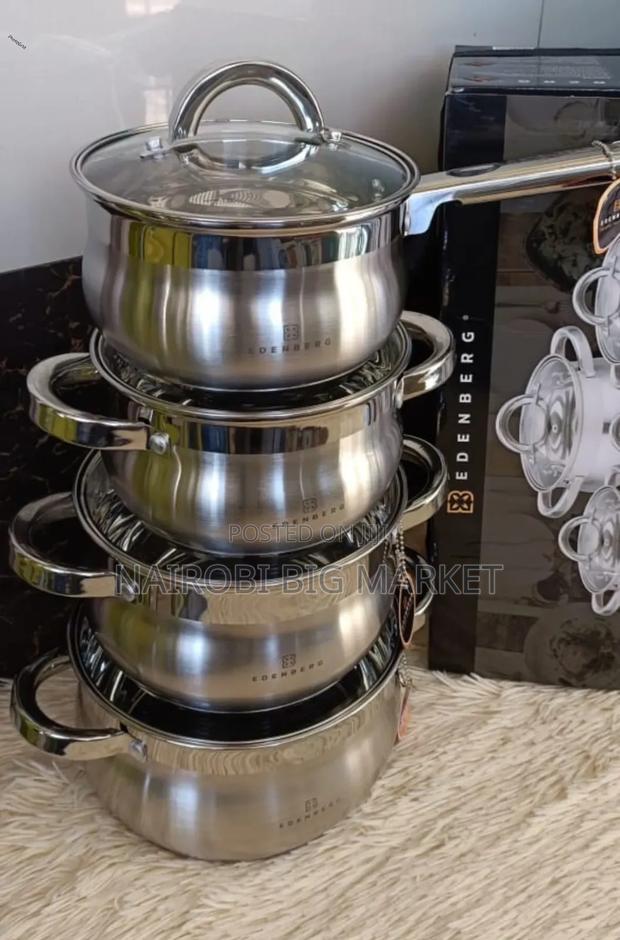 New Model 8 Pieces Edenberg Eb-3717 Cookware Set - main view