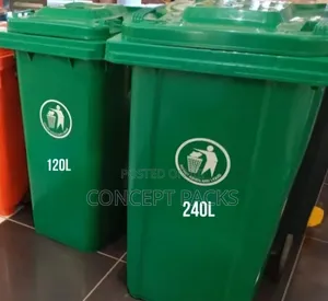 120l Price Quoted and 240l Bins With Wheels.