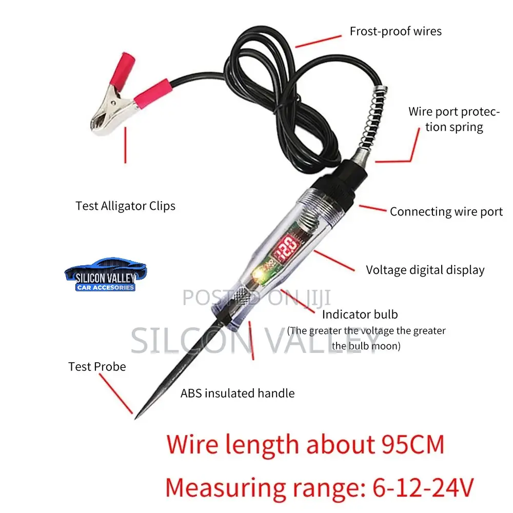 Car Truck Voltage Digital Circuit Tester