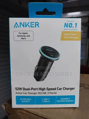 Anker 323 52.5w Usb-C | Usb a Super Fast Car Charger