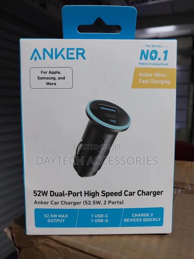 Anker 323 52.5w Usb-C | Usb a Super Fast Car Charger