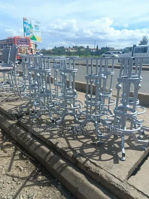 High Bar Table Stands, Silver Colour 