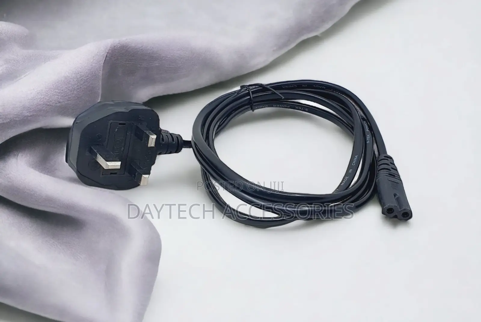 2 Pin Power Cable for for Laptop, Ps4, Pc Monitors, Smart Tv