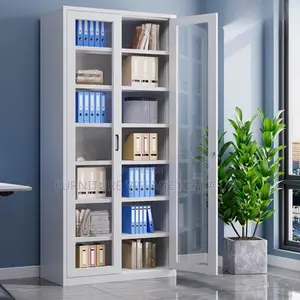 Office Cabinet:2-Door Steel Glass Door File Office Cabinet