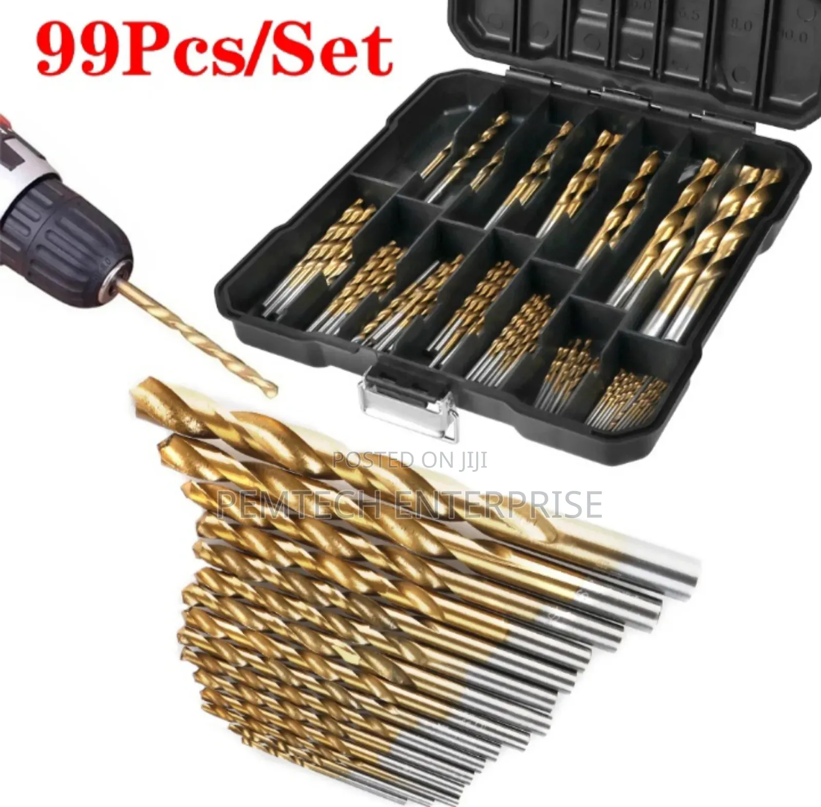 99pcs HSS Metal Drill Bits Set