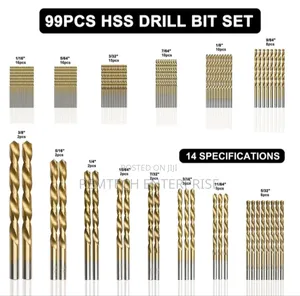 99pcs HSS Metal Drill Bits Set