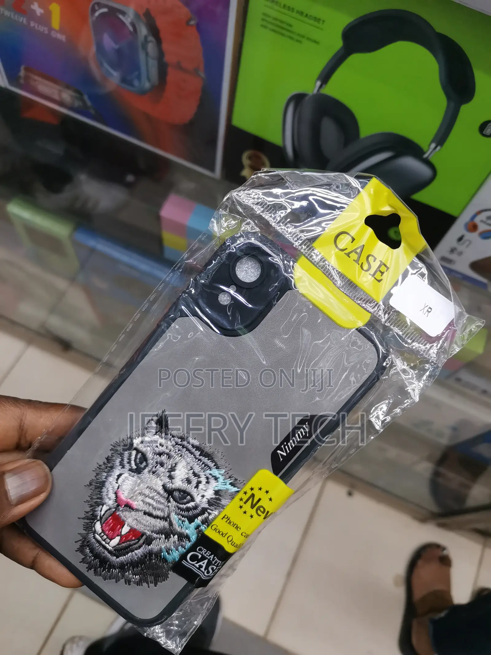 Nimmy 3d Thread Embroidery Wolf Design Case for iPhone Xr