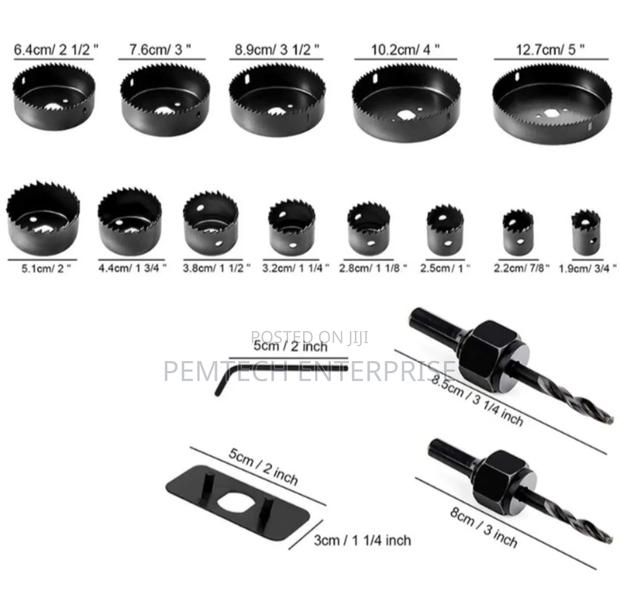 16pcs Wood Hole Saw Set - thumbnail 2