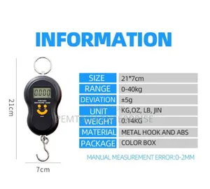 Digital Portable 50kgs Scale With Display