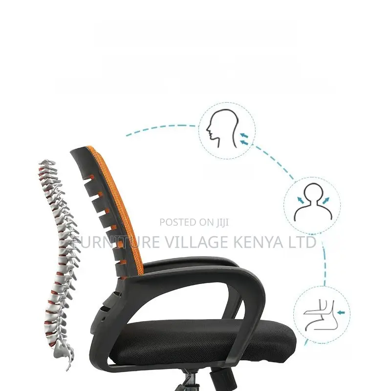 Office Chair:Solid Mesh Chair With Armrest and Adjustable