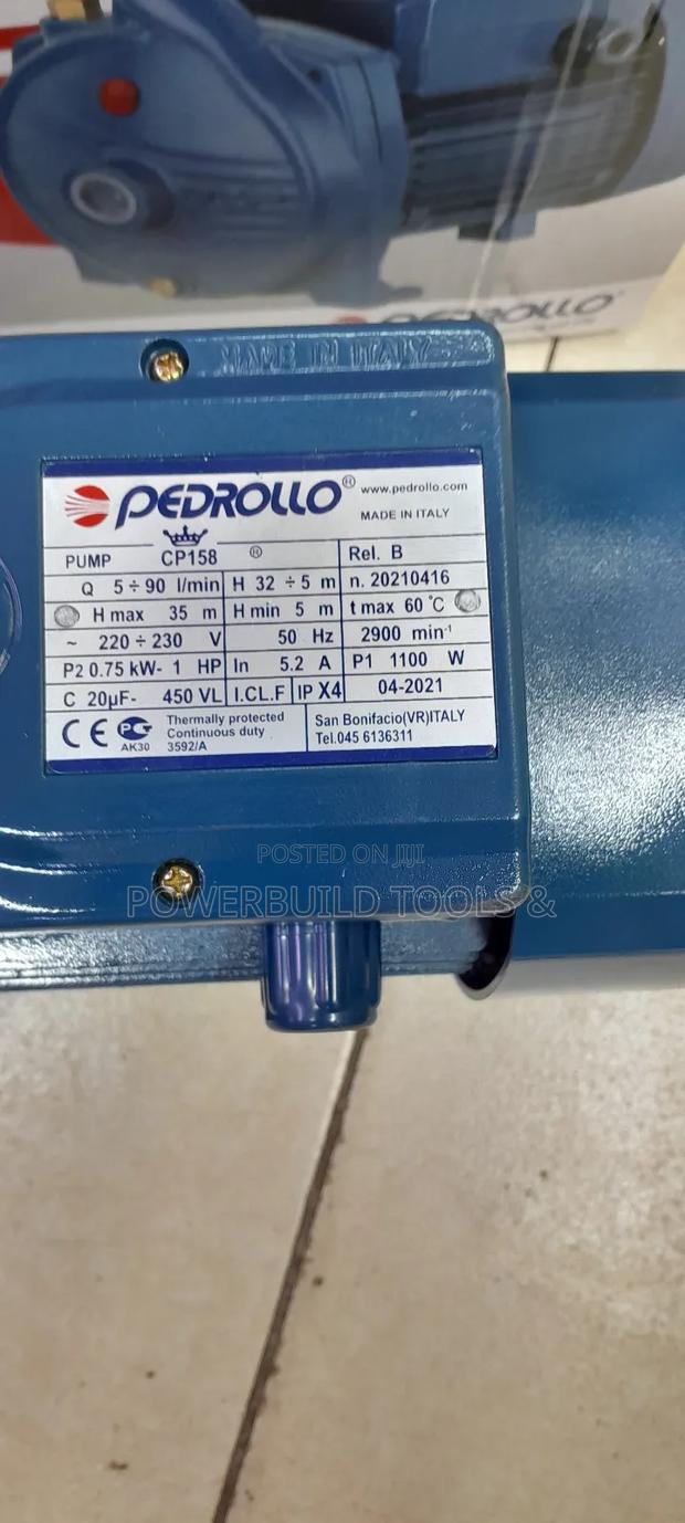 Pedrollo 1hp Booster Pump Centrifugal High-Pressure - thumbnail 4