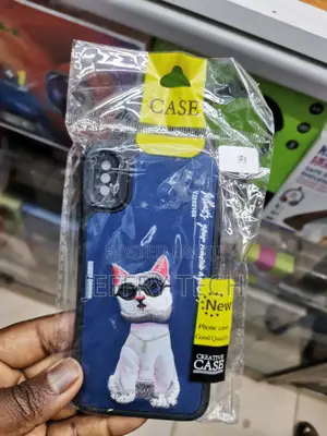 Nimmy 3d Embroidery Swag Cat Back Case for iPhone X