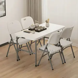 Dining Table ; Modern Foldable Plastic Table