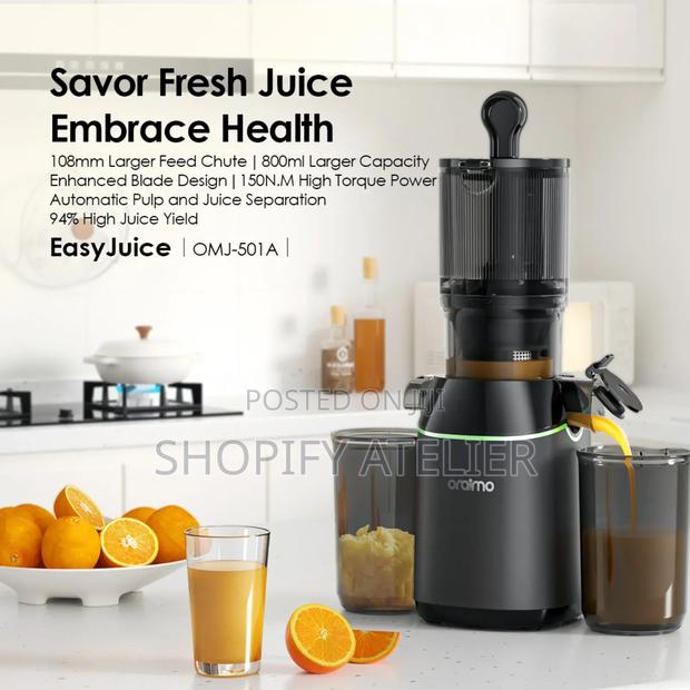 Oraimo Easyjuice Omj-501a 108mm Diameter 800ml Slow Juicer