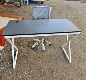 Mesh and Metallic Base Stand Desk
