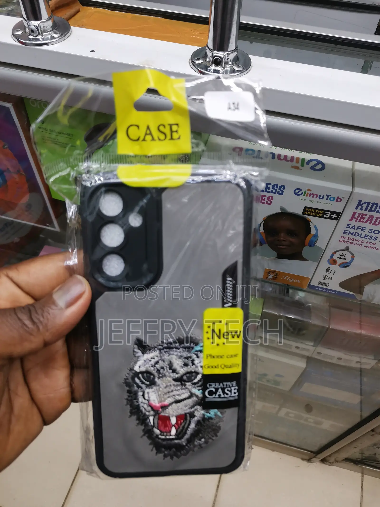 Samsung Galaxy A34 Wolf 3d Embroidery Printed Design Case