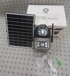 V380 Pro Dual Lens Solar Power Camera With Night Vision
