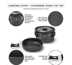 Camping Stove + Cookware Picnic Pot Set in Kenya