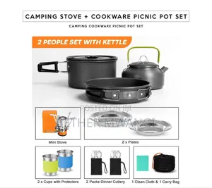 Camping Stove + Cookware Picnic Pot Set in Kenya