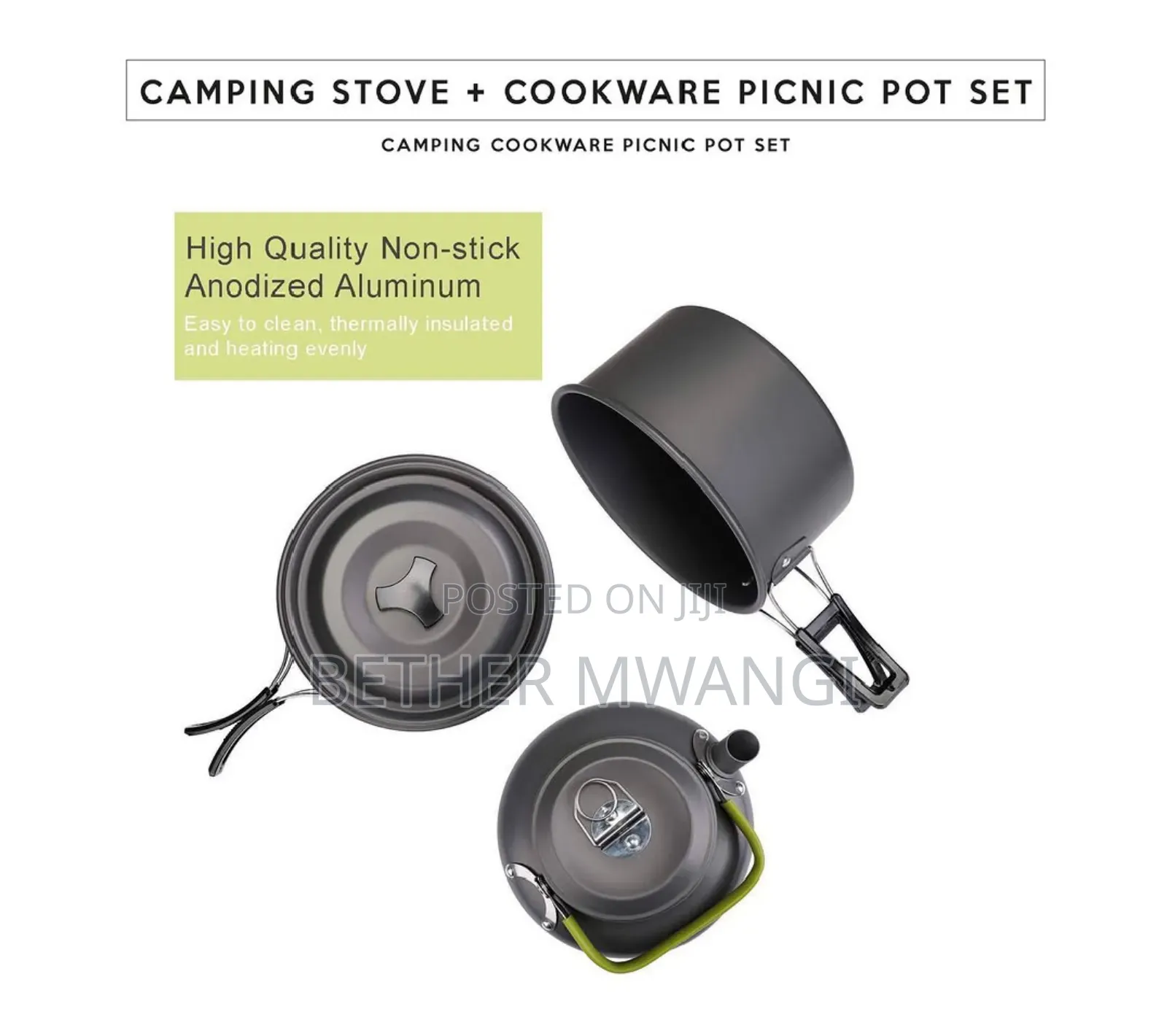 Camping Stove + Cookware Picnic Pot Set in Kenya