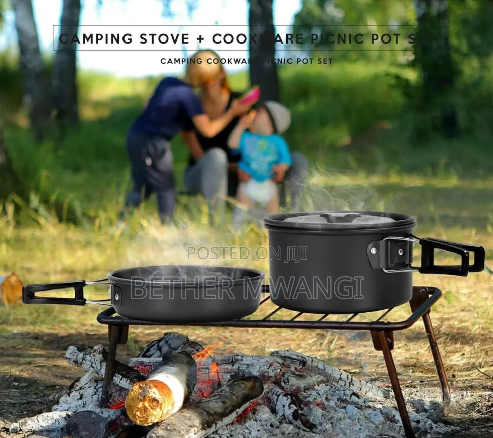 Camping Stove + Cookware Picnic Pot Set in Kenya