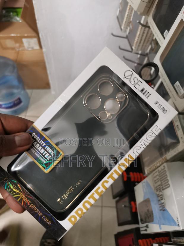 Bounceback iPhone 15 Pro Luxury Leather Plating Case - thumbnail 3