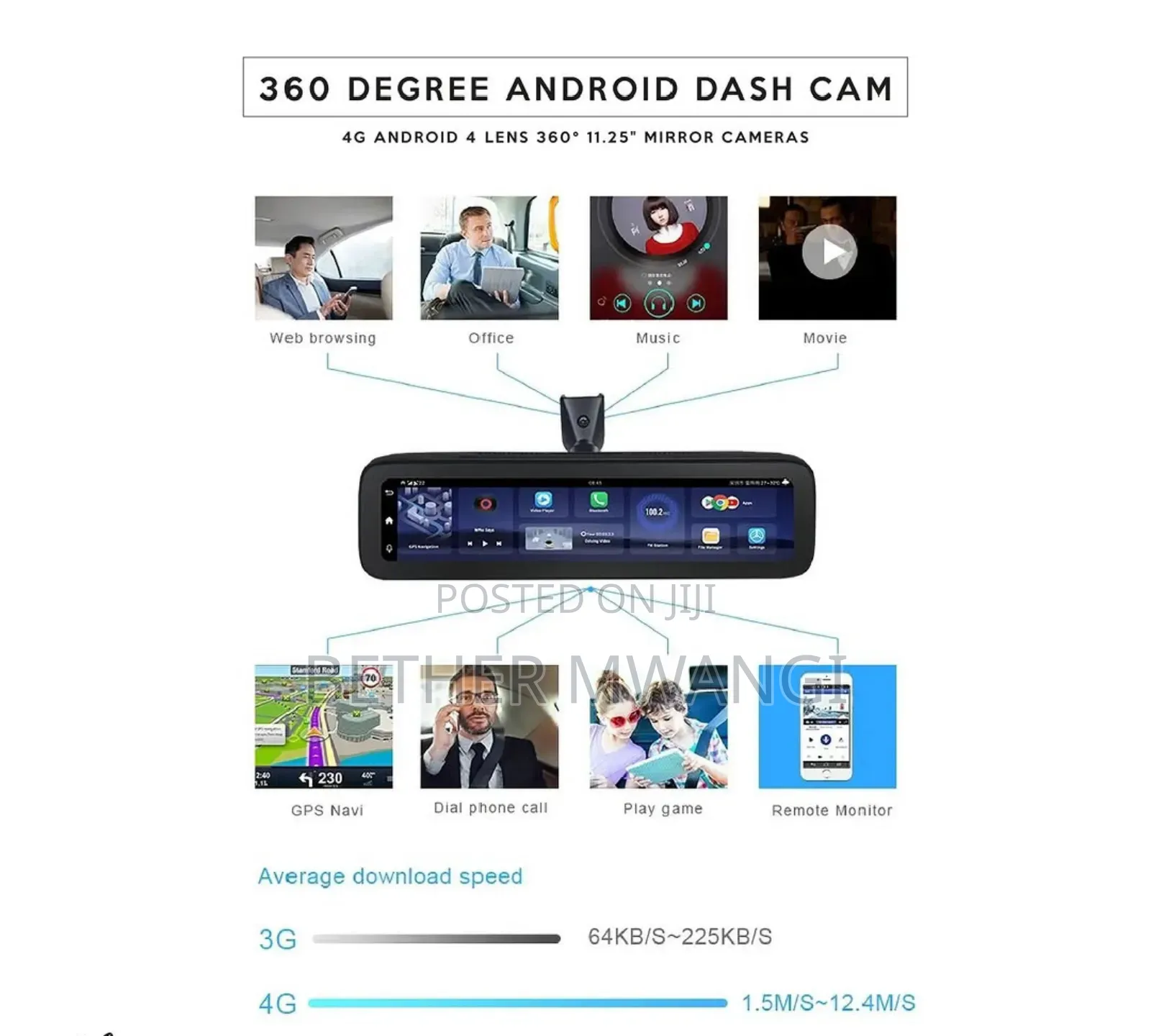 360 Degree Android Dash Cam in Kenya